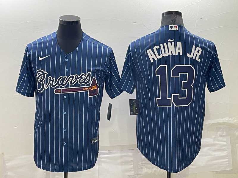 Braves 13 Ronald Acuna Jr. Blue Nike Throwback Cool Base Jersey,We sell and wholesale Braves 13 Ronald Acuna Jr. Blue Nike Throwback Cool Base Jersey on line form chian!
